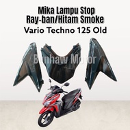 HITAM Mika stop Lamp vario techno 125 old Black smoke rayband 2013 2014 2015