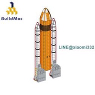 MOC-75461太空系列發現號航天飛機兼容樂高10283助推器積木玩具