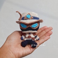 Rya Cypher Knitted Doll - Valorant / Cypher Amigurumi