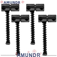 AMUNDR ​4PCS Electric Guitar Bass Bridge Saddles​, ​String Saddles​ ​Spring Screws​ ​Electric Bass C