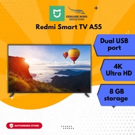 Xiaomi Mijia Redmi Smart TV A55 [4k Ultra HD] / Dual USB Port / 8 GB Storage