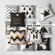 NORDIC Sofa Pillow, Decorative Pillow (NO1->20) (45x45cm)