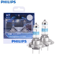 Philips H7 12V 55W Racing Vision GT200 Halogen Light Auto Headlight 200% Brighter Car Bulbs Genuine Original Lamp 12972RGTS2