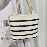 new Genuine MUJI India Hand-woven Small Tote Bag Rice Bag 2024 New Canvas Bag