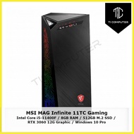 MSI MAG Infinite 11TC Gaming Intel Core i5-11400F 8GB RAM 512GB M.2 SSD RTX 3060 12G Graphic Card Us