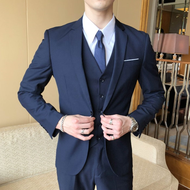 Mens Suit Fashion sets Slim 4-Piece Suit Business Wedding Party Jacket Vest & Pants high quality Sui