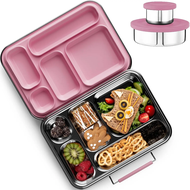 {KIKI home} Stainless Steel Leakproof Bento Lunch Box Sandwich Friendly Food Safe Compact Perfect fo