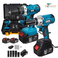 (แพ็คคู่) MOLITA สว่านไร้สาย 3 ระบบ 298V +บล็อกแบต 298V แบตเตอรี่ 2 ก้อน บล็อกไฟฟ้า บล็อกไร้สาย สว่า