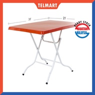 M-WARE Rectangular Foldable Plastic Table (3f x 2f) / Meja Lipat Plastik (3 kaki x 2 kaki)