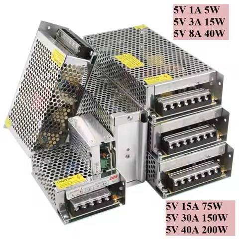 LED Switching Power Supply 5V 3A 8A 15A 75W 150W 200W Power Supply AC To DC Transformer for LED Stri