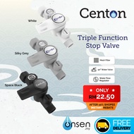 CENTON Water Heater Triple Function Right Angle Stop Valve