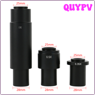 QUYPV อะแดปเตอร์เลนส์กล้องส่องทางไกลแบบตาเดียว1X 0.35X 0.5X C-Mount ท่ออะแดปเตอร์1X สำหรับกล้องวิดีโอ CCD กล้องจุลทรรศน์180X 300X เลนส์ซูม APITV