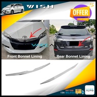 Toyota Wish Rear Front Bonnet Chrome Lining Rear Back Door Garnish For ZGE20W AE20 (2009 - 2025) VAC