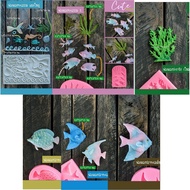 cutemold// Silicone Mold Fondant Alua Jelly Coral Fish Shellfish Sea (Choose Type)
