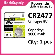 [1pcs] Koonenda CR2477 Lithium 3V Button Battery 2477 [FAST SHIP OUT]