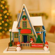 Christmas House Diorama Snowman | Aesthetic & Detailed Christmas House Miniature
