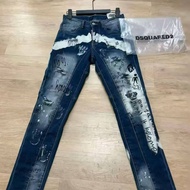 D2 Splashing Ink Heavy Industry Washed Jeans