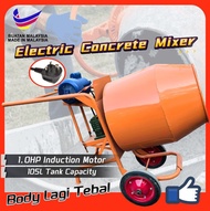 Heavy Duty 3 Tons Concrete Mixer c/w 1.0HP Electric Induction Motor Mesin Bancuh Simen Made in MALAY