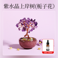 ของขวัญวันเกิดเครื่องประดับตกแต่งสำหรับผู้ชายและผู้หญิง Green Crystal Tree Aromatherapy Diffuser Sto