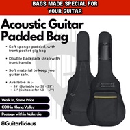 Standard Size Sponge Padded Acoustic Guitar Bag 39 inch / 41 inch (B39 / B4)Thickening Backpack Doub