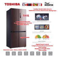 Toshiba Multi-Door Refrigerator GR-RF610WE-PMY (37) 511L Dual Inverter Refrigerator GR-RF610WE