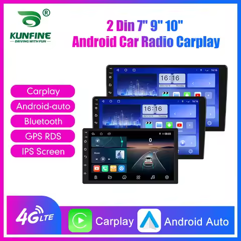 2 Din Car Radio Carplay Android Auto 7 9 10 Inch 4G 64G Universal Multimedia Player DSP AM RDS AHD G