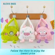 ALEXIS BAGS Kawaii Plush Bag with zipper Cartoon Purse Cute Mini Storage Bag
