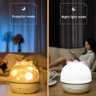 Music Projector Night Light With BT Speaker Chargeable Universe Starry Sky Rotate LED Lamp Colorful 