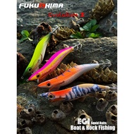 Great Buy 3.5 Squid Jig Evolution Egi Lure Fishing Long Shot Wood Shrimp Bait Eyes & Tail Glow Sharp