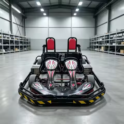 2Seater GoKart 270cc GasPowered GoCart Adult Two Person Commercial Rental Kart Buggy with 3-point Sa