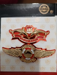WING BREVET DOUBLE BASARNAS SELAM POLRI PAKAI AKRELIK