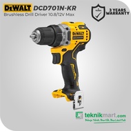 Dewalt Brushless Drill Driver / Bor Obeng Baterai 10.8/12V Max DCD701N-KR