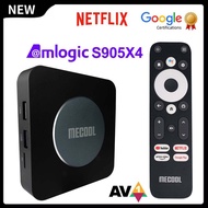 Google Netflix ได้รับการรับรอง Mecool KM2 Plus 4K A กล่องทีวี Amlogic S905X4 11กล่องทีวีอัปเดตจาก KM