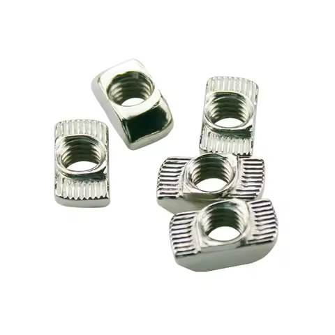 M3 M4 M5 10*6 mm for 20 Series Slot T nut Sliding T Nut Hammer Drop In Nut Fasten Connector 2020 Alu