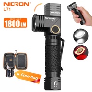 Nicron Flashlight L71Nicron 90 degree Twist with 1800lumens high brightness 314 long beam distance 1