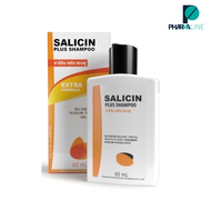 Salicin Plus Shampoo Extra Formula ซาลิซิน พลัส แชมพู Tar oil Selenium Sulfide 60 ml. [Pline]