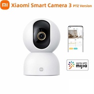 กล้องวงจรปิดแบบ360องศา Xiaomi 3 PTZ รุ่น3K สีเต็มรูปแบบเสียงพูดสองทิศทาง5ล้านพิกเซลมุมมอง ° 360ทำงานอินฟาเรดการมองเห็นได้ในเวลากลางคืนเวอร์ชันภาษาจีน