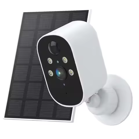 Solar Security Camera Wireless Outdoor Camera Battery Solar Powered 2K Resolution Waterproof Wifi Ca