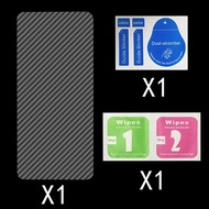 ฟิล์มด้านหลังคาร์บอนป้องกันคาร์บอนไฟเบอร์สำหรับ Xiaomi POCO F5 X6 X5 X4 X3 NFC C65 C40 M6 M5 M5s M4 M3 F4 F3 GT Pro 4G 5G 2023