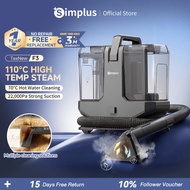 Simplus Spot & Fabric Cleaner | 110°C Steam | 8 Attachmemt | 70°C Hot Water | 22,000Pa Suction BYJH0