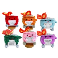 Cute Crochet Dumpster Fire Funny Crochet Dolls Handmade Crochet Gifts Toys Gifts for Friends