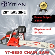 YT5880 Gasoline Chainsaw Cordless 20" Chainsaw  Petrol Mesin Gergaji Kayu Mesin Potong Kayu Pokok