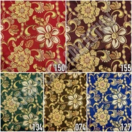 Kain Hikaron Gold Benang Emas Sofa / Kursi / Jok Motif Bunga Kembang - Francesco