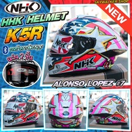 *New*หมวกกันน็อค NHK Helmets K5R เปิดตัวโมเดลใหม่ล่าสุด!! 2026 Full Face มีแว่นสองชั้น