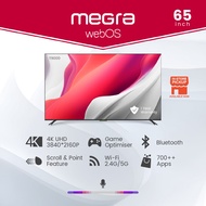 Megra TV 65 Inch webOS Smart TV 4K UHD TV (Bezel-less) With AI Voice Control Powered By webOS T9000 Series 超高清超细4K电视机65寸