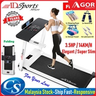 Gym Fitness Electric Motorized Treadmill ADSports AD520 Luxury 3.5HP 16CM Super