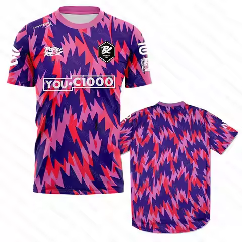 Paper Rex 2024 Esports Men's Uniform Clothing Quality Breathable 3D Printed Short Sleeved T-shirt Cu