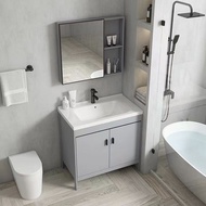 [Sg Sales] Vanity Cabinet Bathroom Cabinet Space Strip Washboard Wash Wardrobe Balcony Laundry Tub Ceramic Wash Basin Floor Bathroom Cabinet Set Bathroom Mirror Wash Basin Toilet