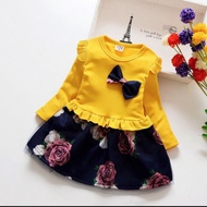 Girl Lace Princess Dress Floral Mesh Skirt Long-Dressed