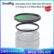 SmallRig 67mm Magnetic VND Filter ND2ND32 15 Stop & 1/4 Effect Black Mist Filter for iPhone 16 Serie
